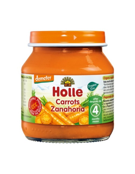 Mini Tarrito Zanahoria Bio 4m+ 125 g (Zanahoria) Holle