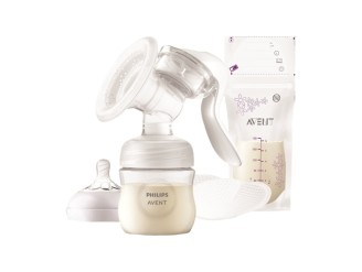 Extractor leche manual con accesorios
