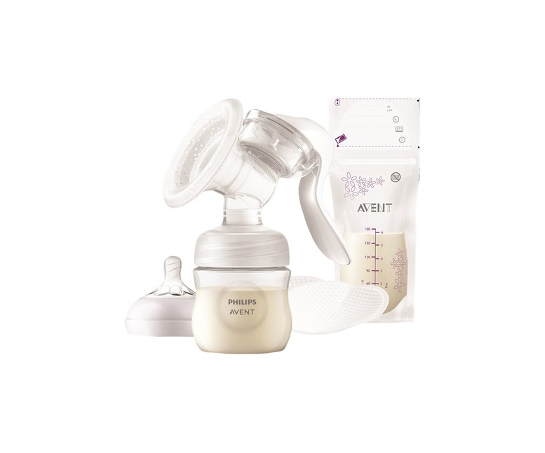 Extractor leche manual con accesorios 5 unidades Philips Avent