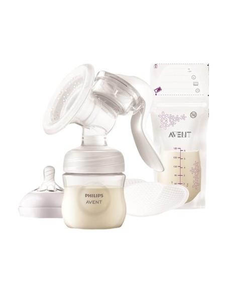 Extractor leche manual con accesorios 5 unidades Philips Avent