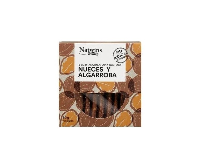 Barritas de nueces y algarroba 80 gr NS