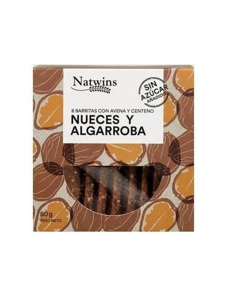 Barritas de nueces y algarroba 80 gr NS