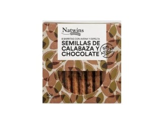 Barritas de semillas de calabaza y chocolate