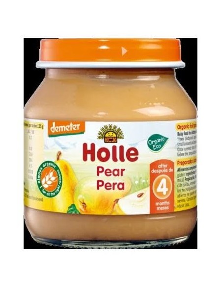 Puré-tarrito pera 100% mini 4 meses demeter 125 gr Holle