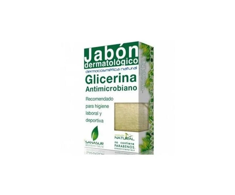 Jabón glicerina antimicrobiano 100 gr Sanasur