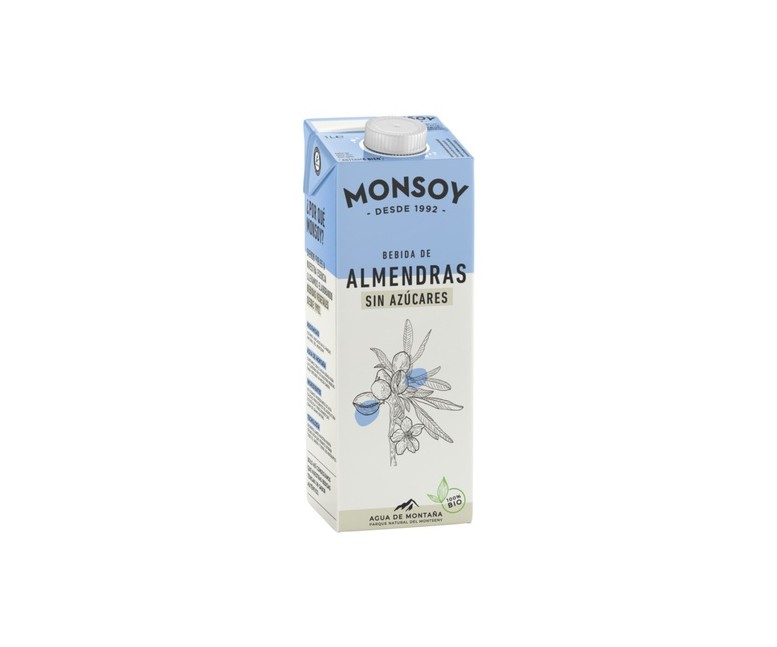 Bebida de Almendras sin azúcar 1 L (Almendra) Monsoy