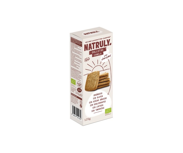 Galletas sabor canela Bio 125 g Natruly