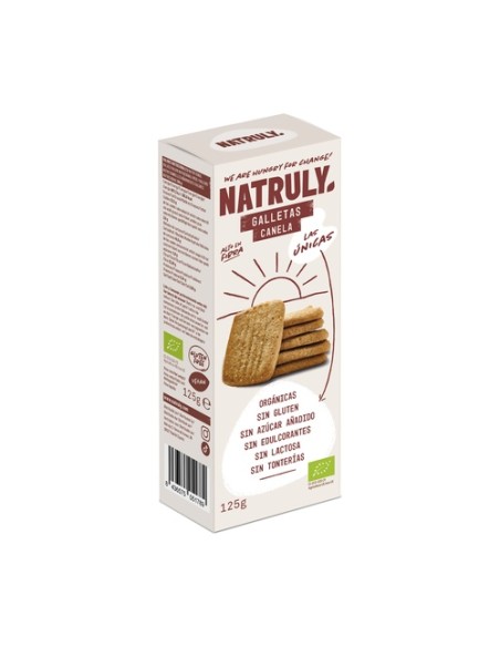 Galletas sabor canela Bio 125 g Natruly