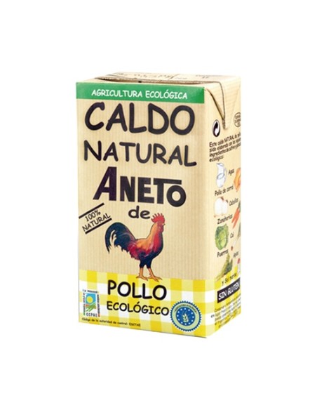 Caldo Natural de Pollo Ecológico 1 L Aneto