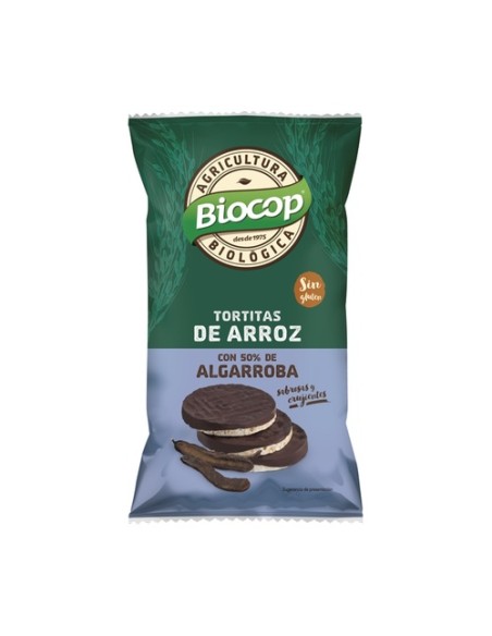 Tortitas Arroz Integral Bio con Algarroba 100 g Biocop