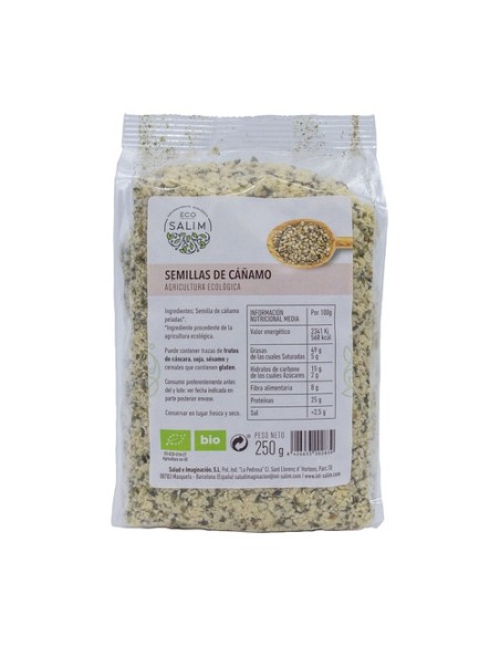 Semillas de Cáñamo Peladas 250 g Eco Salim