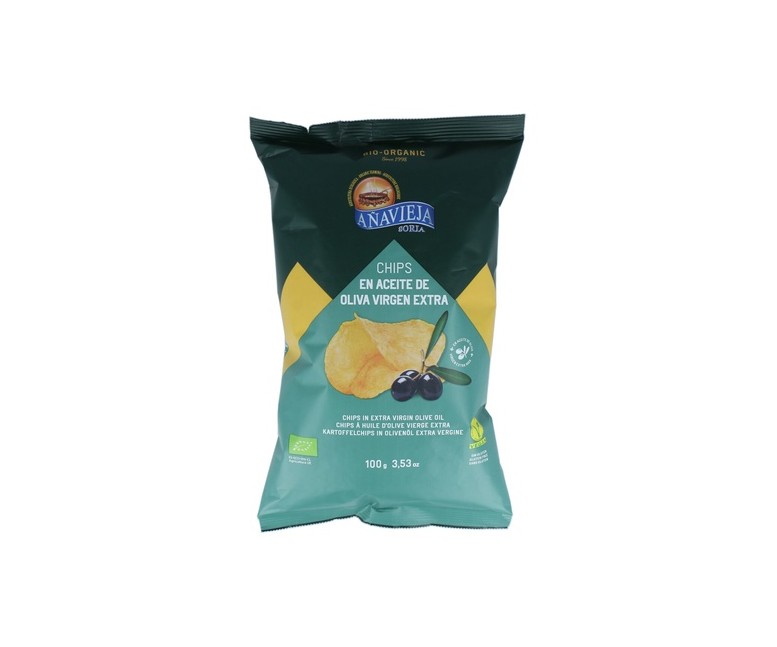 Patatas fritas con aceite de oliva extra virgen 100 g Cal Valls