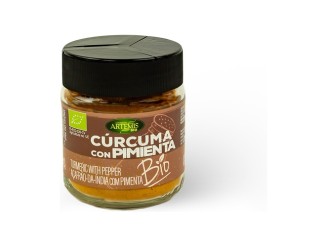 Grande cúrcuma con pimienta Bio
