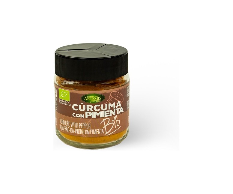 Grande cúrcuma con pimienta Bio 80 g Artemis