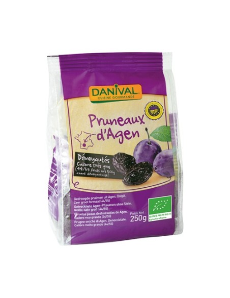 Ciruelas pasas grandes deshuesadas bio 250 g Danival