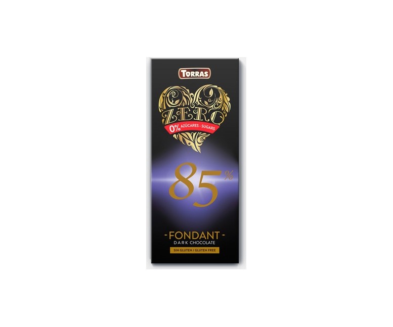Chocolate 85% cacao zero 100 g (Chocolate) Torras