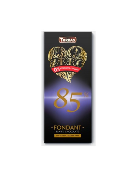 Chocolate 85% cacao zero 100 g (Chocolate) Torras