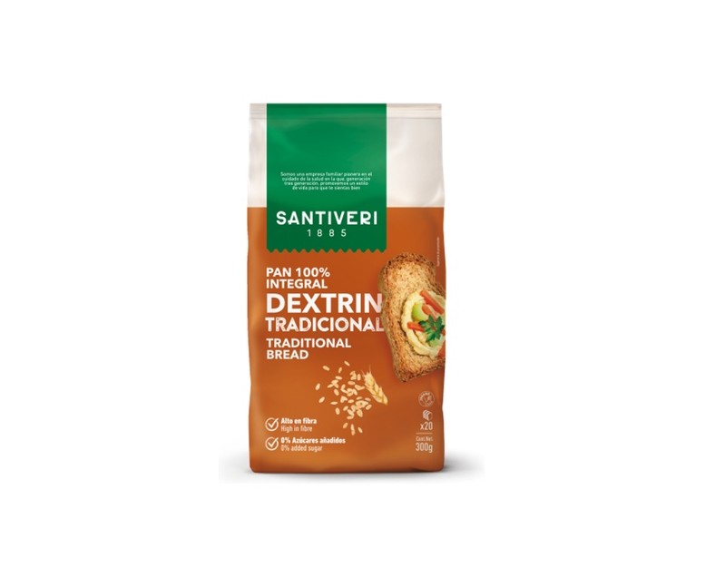 Pan integral Dextrin tradicional 300 g Santiveri