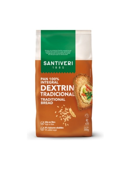 Pan integral Dextrin tradicional 300 g Santiveri