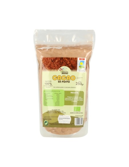 Cacao en Polvo 250 g de polvo El Oro de los Andes