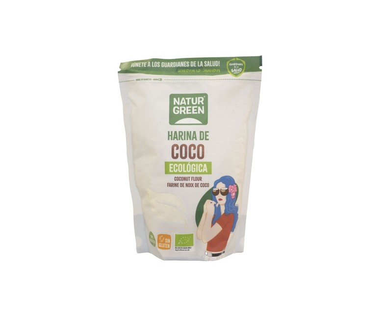 Harina de coco bio 500 g de polvo (Coco) NaturGreen