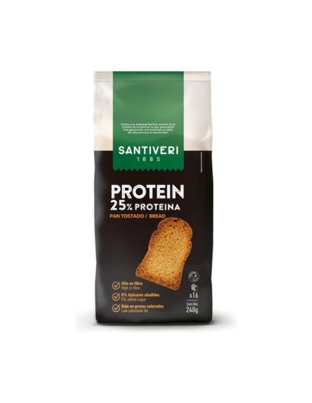Pan tostado proteico 240 g Santiveri