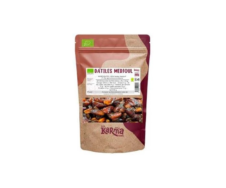 Dátiles medjoul enteros Eco sin gluten vegan 200 g Karma