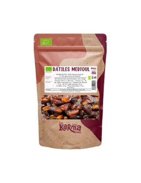 Dátiles medjoul enteros Eco sin gluten vegan 200 g Karma