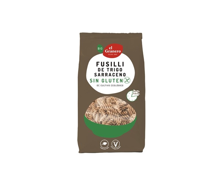 Fusilli de trigo sarraceno 500 g El Granero Integral