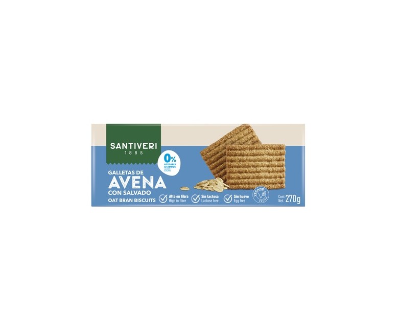 Galleta con Salvado de Avena 270 g Santiveri