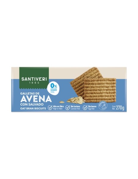Galleta con Salvado de Avena 270 g Santiveri