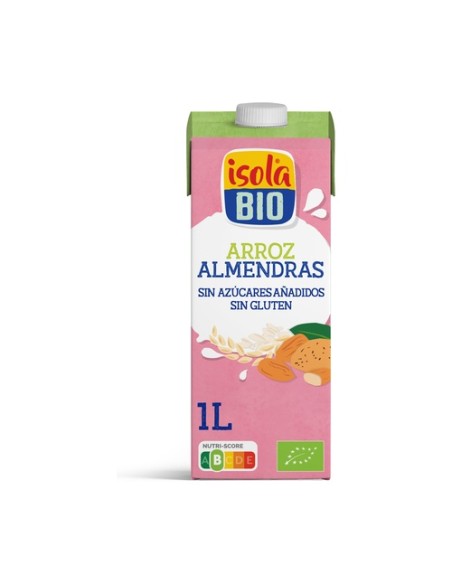 Bebida orgánica de arroz y almendras vegetales 1 L (Almendra) Isola Bio