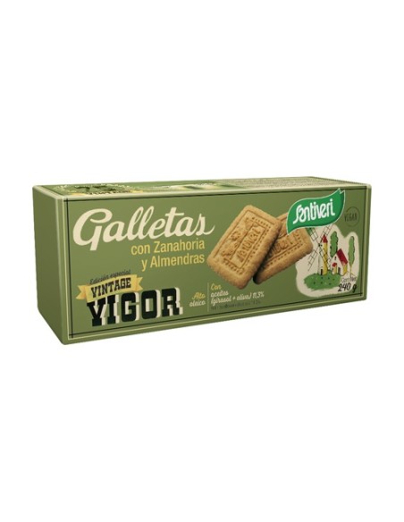 Galletas Zanahoria y Almendra Veganas 240 g Santiveri