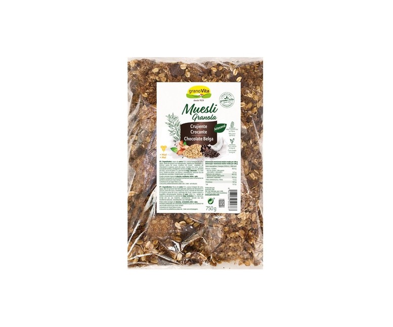 Muesli Crujiente con Chocolate 750 g Granovita