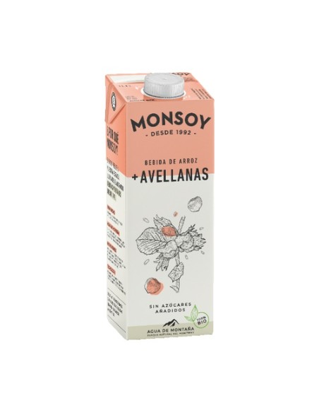 Bebida de Arroz con Avellanas Bio 1 L (Avellana) Monsoy