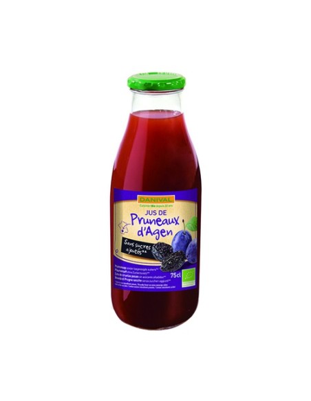 Zumo de Ciruelas de Agen Bio Sin Azúcar 750 ml (Ciruela) Danival