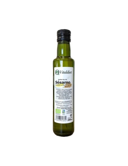 Aceite Sesamo Bio 250 ml de aceite Vitaldiet