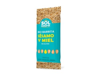 Barrita de sésamo y miel sin gluten