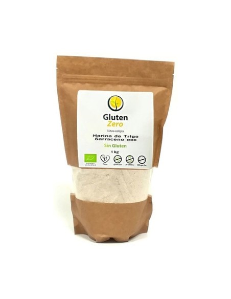 Harina trigo sarraceno sin gluten Eco 1 kg de polvo (Trigo) Gluten Zero