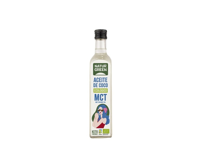 Aceite de coco MCT Bio 500 ml de aceite NaturGreen