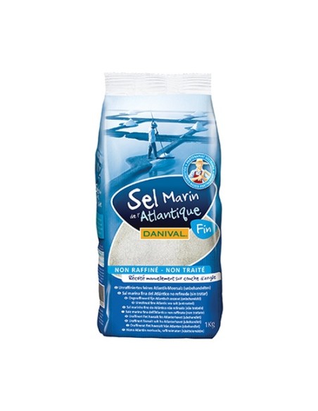 Sal Atlántica Fina Sin Refinar 1 kg Danival