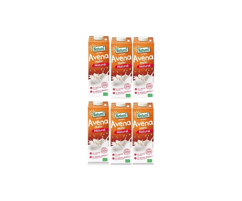 Bebida vegetal de avena Bio 6 unidades de 1L (Avena) Natumi