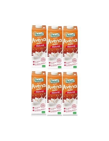 Bebida vegetal de avena Bio 6 unidades de 1L (Avena) Natumi