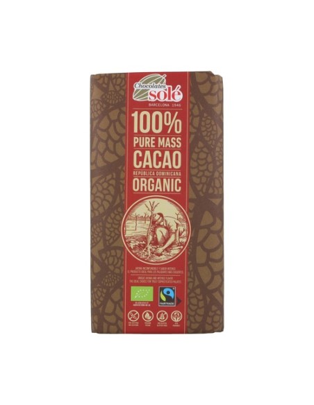 Cacao 100% pasta pura 90 g (Cacao) Chocolates Sole