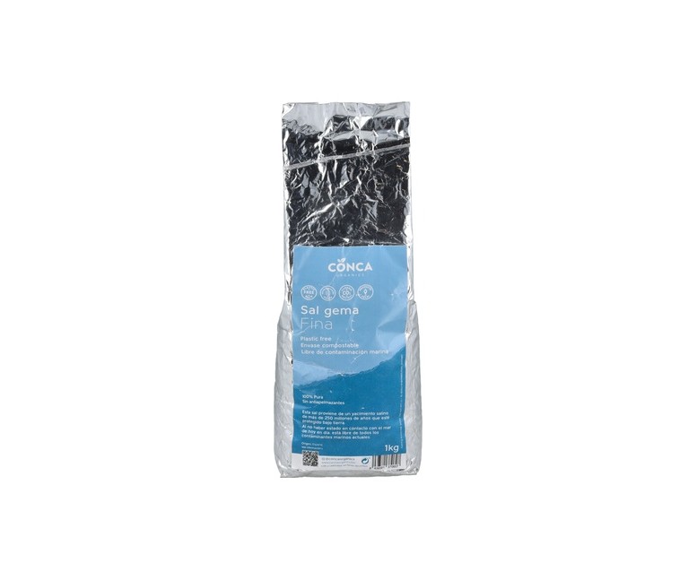 Saco de sal fina de gema 1 kg Conca Organics