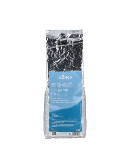 Saco de sal fina de gema 1 kg Conca Organics