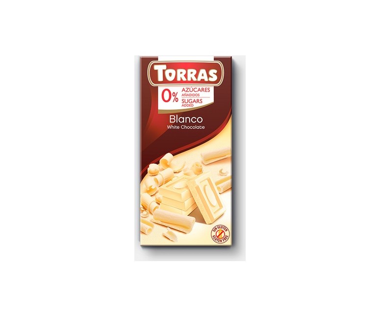 Chocolate blanco 75 g (Chocolate) Torras
