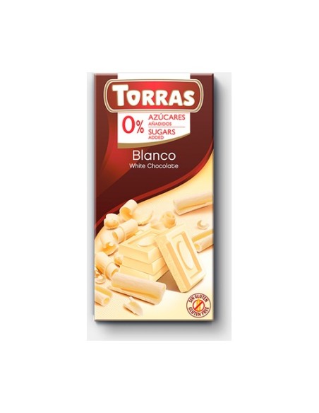 Chocolate blanco 75 g (Chocolate) Torras