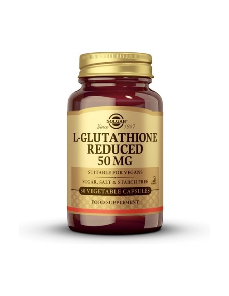 L-Glutation 30 cápsulas vegetales de 50mg Solgar