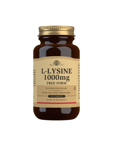 L-Lisina 250 comprimidos de 1000mg Solgar